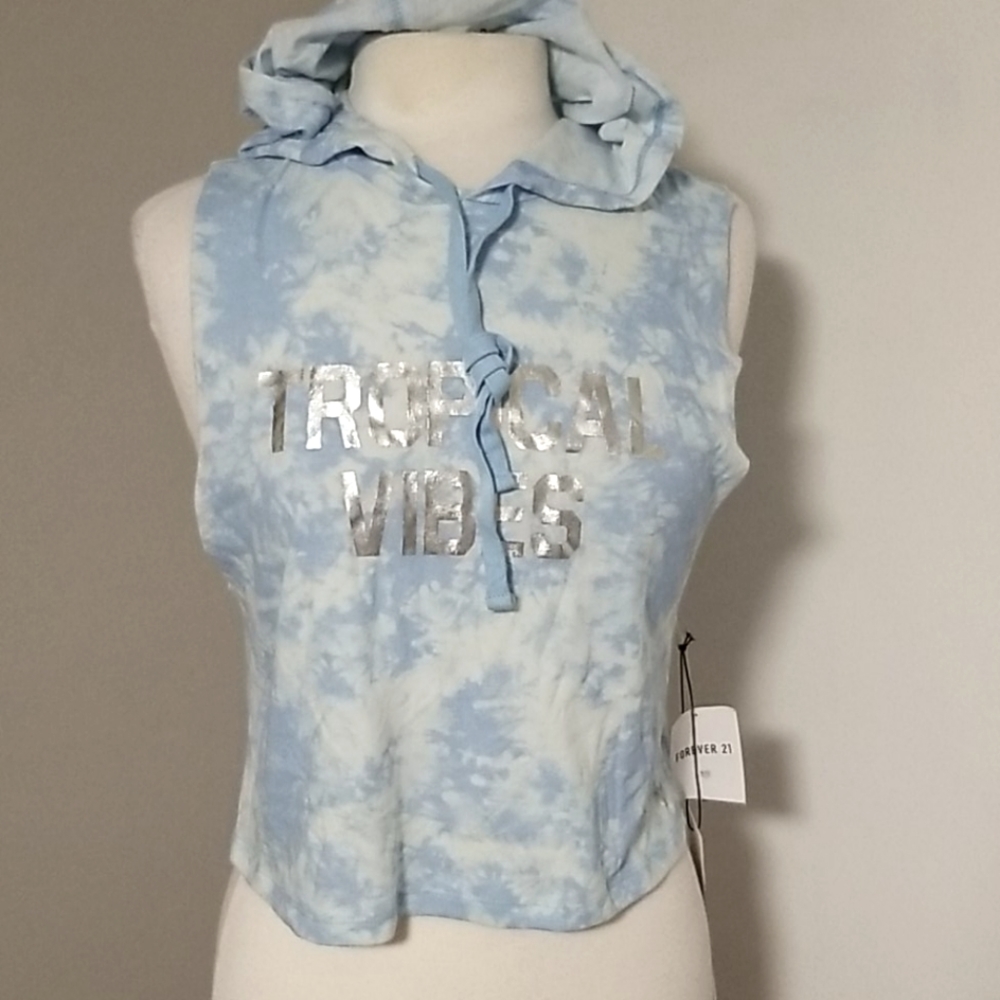 Tropical vibes hoodie tshirt s